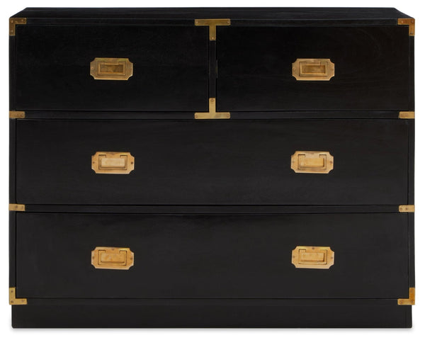 Sarter Four Drawer Black Mango Wood Chest - XShowhome Limited - Xshowhome