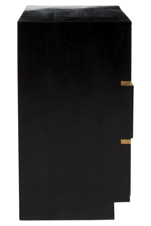 Sarter Four Drawer Black Mango Wood Chest - XShowhome Limited - Xshowhome