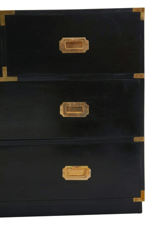 Sarter Four Drawer Black Mango Wood Chest - XShowhome Limited - Xshowhome