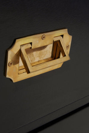 Sarter Seven Drawer Black Mango Wood Chest - Canwell Interiors Limited - Xshowhome