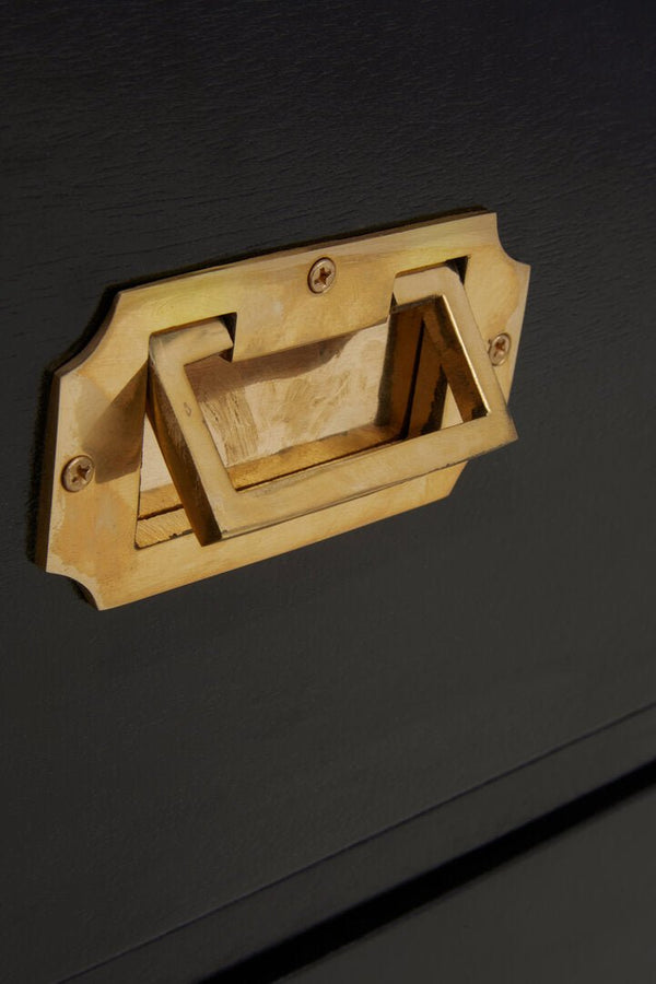 Sarter Seven Drawer Black Mango Wood Chest - Canwell Interiors Limited - Xshowhome