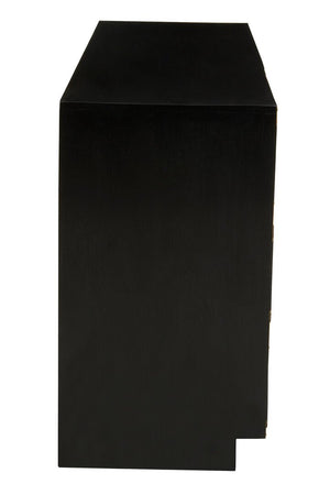 Sarter Seven Drawer Black Mango Wood Chest - Canwell Interiors Limited - Xshowhome