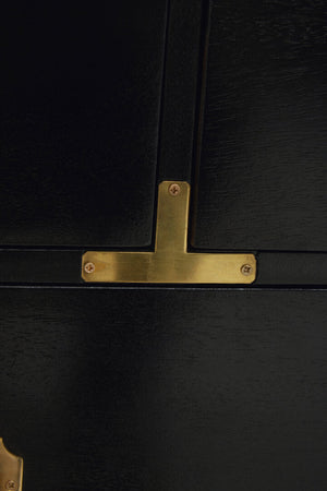 Sarter Seven Drawer Black Mango Wood Chest - Canwell Interiors Limited - Xshowhome