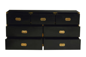 Sarter Seven Drawer Black Mango Wood Chest - XShowhome Limited - Xshowhome