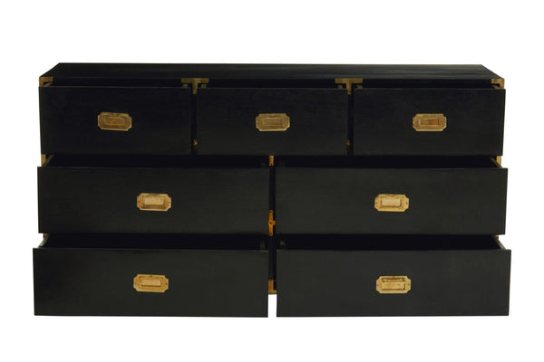 Sarter Seven Drawer Black Mango Wood Chest - XShowhome Limited - Xshowhome