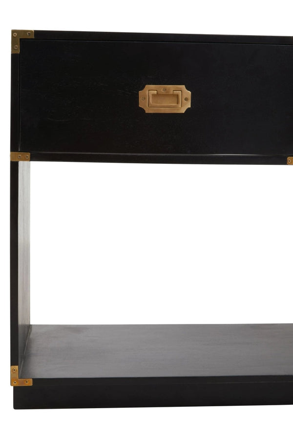 Sarter Two Drawer Black Mango Wood Console Table - XShowhome Limited - Xshowhome