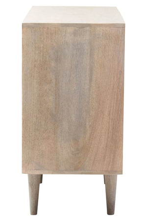 Satna Two Door Greywash Carved Mango Wood Sideboard - XShowhome Limited - Xshowhome