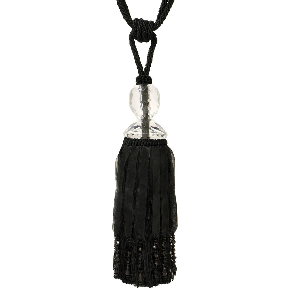 Savoy Tie Back Black - Canwell Interiors Limited - Riva