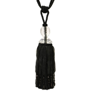Savoy Tie Back Black - Canwell Interiors Limited - Riva