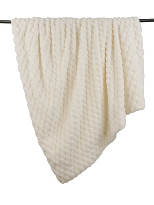 Sculpted Faux Rabbit Pm 130x170 Ivory - Canwell Interiors Limited - Malini