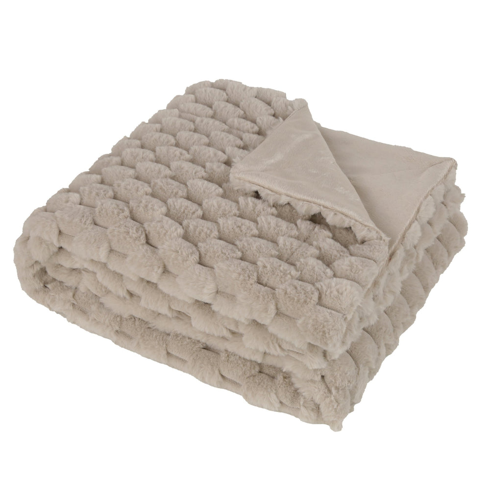 Sculpted Faux Rabbit Pm 130x170 Taupe - Canwell Interiors Limited - Malini