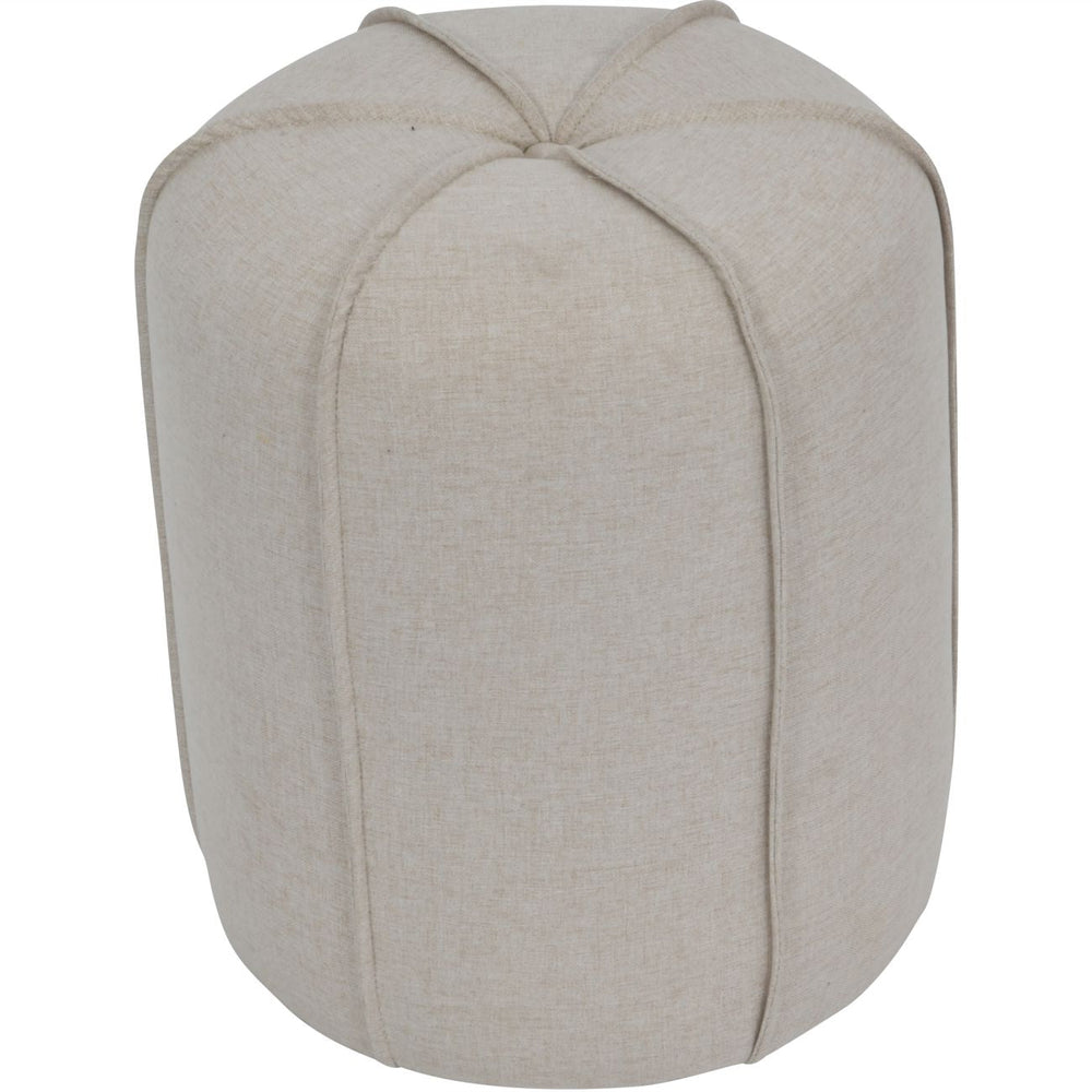 Seamed Button Stool in Oatmeal Fabric - XShowhome Limited - Libra