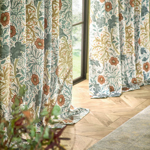 Seaweed 228x228 Pencil Pleat Curtains Stone/Sunflower - XShowhome Limited - Riva