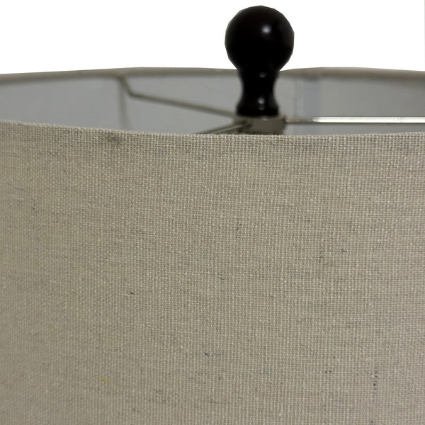 Sepia Shadows Squat Table Lamp With Linen Shade - Canwell Interiors Limited - Hills