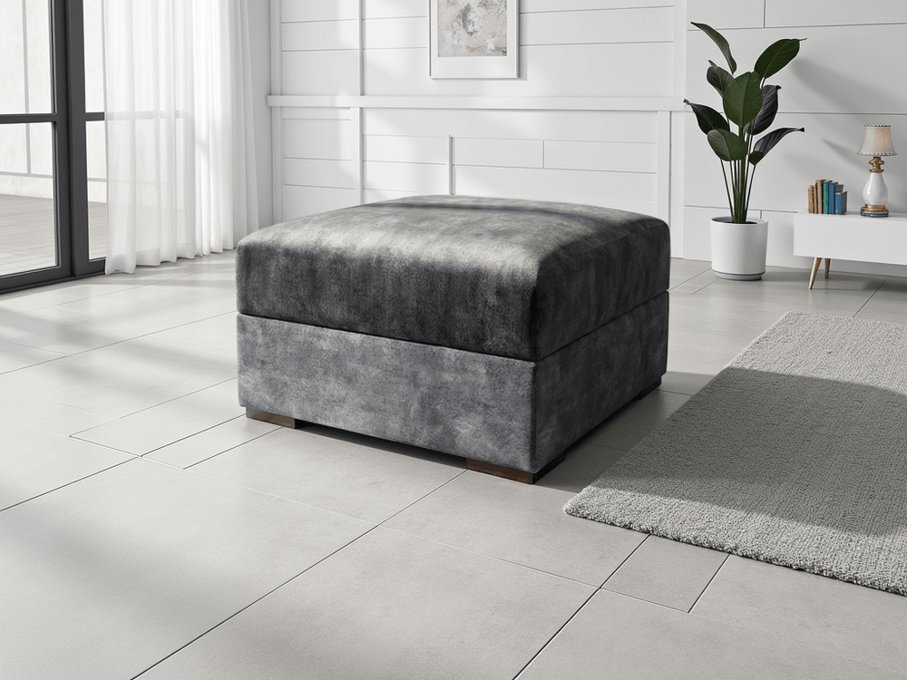 Serena Sofa Black Footstool - XShowhome Limited - Xshowhome
