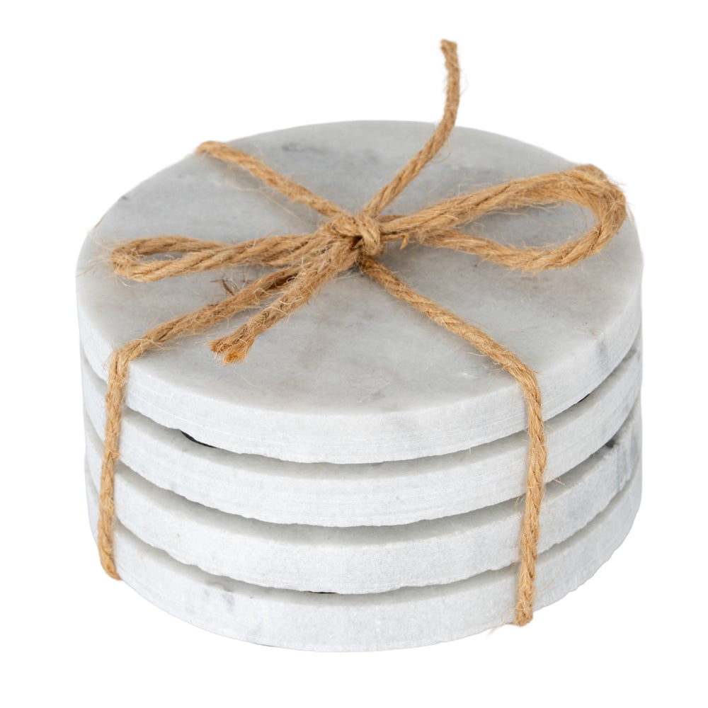 Set of Four Round Marble Coasters - Canwell Interiors Limited - Hills