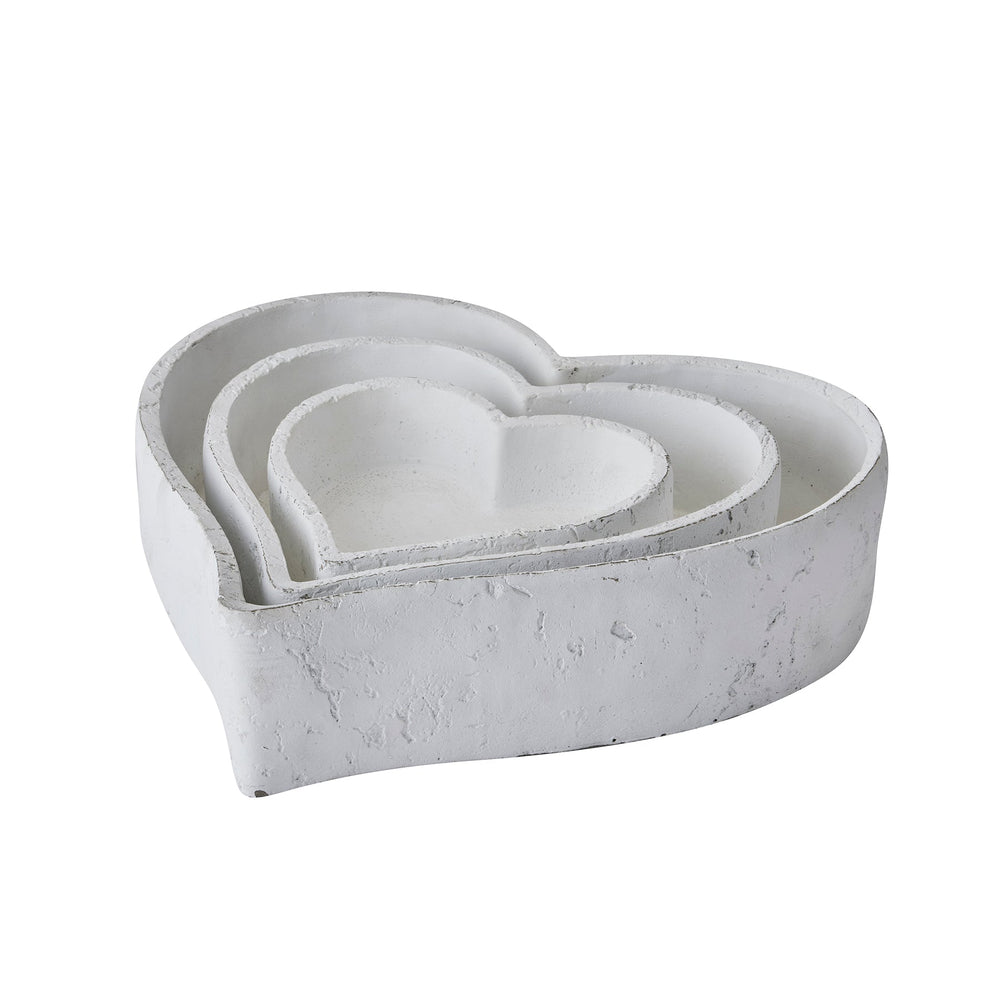 Set of Three Large Matt White Ceramic Dishes - XShowhome Limited - Hills