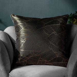 Seymour 50x50 Feather Filled Cushion Black - Canwell Interiors Limited - Riva