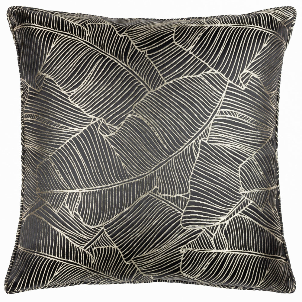 Seymour 50x50 Feather Filled Cushion Black - Canwell Interiors Limited - Riva