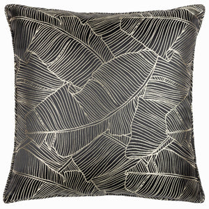 Seymour 50x50 Feather Filled Cushion Black - Canwell Interiors Limited - Riva