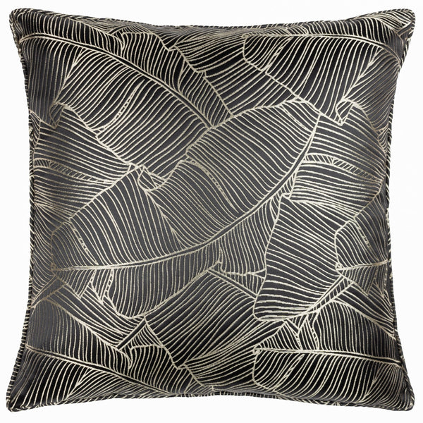 Seymour 50x50 Feather Filled Cushion Black - Canwell Interiors Limited - Riva