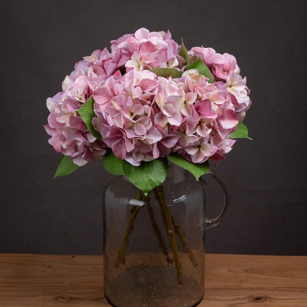 Shabby Pink Single Hydrangea - Canwell Interiors Limited - Hills