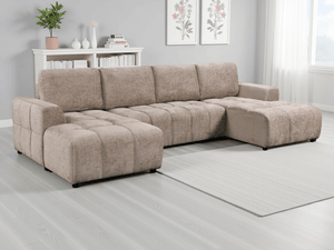 Shanghai Luxury Beige U Shape Corner Sofabed - XShowhome Limited - Xshowhome