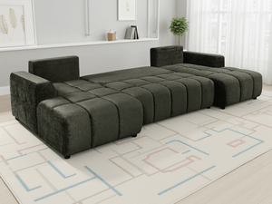 Shanghai Luxury Green U Shape Corner Sofabed - XShowhome Limited - Xshowhome