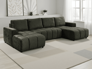 Shanghai Luxury Green U Shape Corner Sofabed - XShowhome Limited - Xshowhome