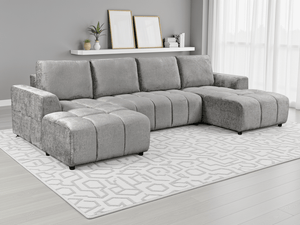 Shanghai Luxury Grey U Shape Corner Sofabed - XShowhome Limited - Xshowhome