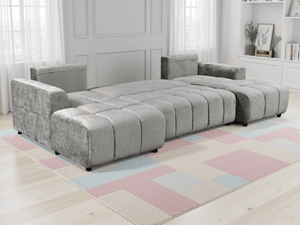 Shanghai Luxury Grey U Shape Corner Sofabed - XShowhome Limited - Xshowhome