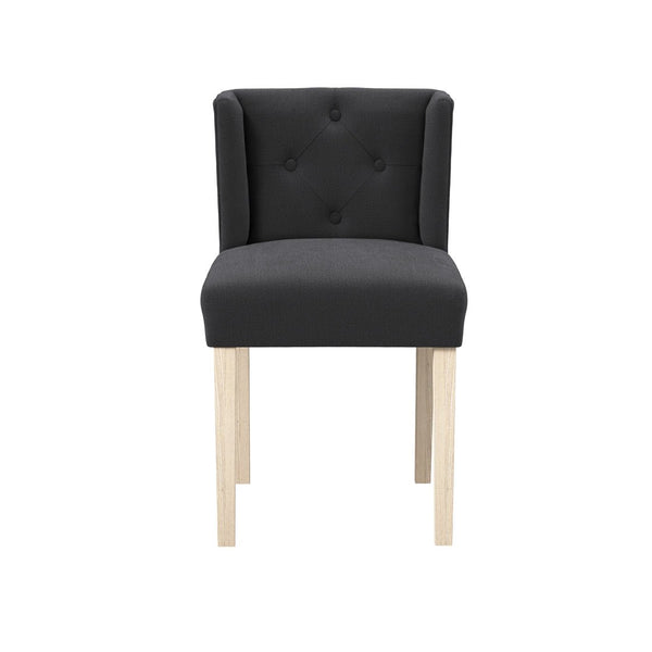 Shay Anthracite Winged Chair with Arms - Canwell Interiors Limited - Canwell
