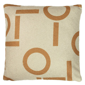 Shearling Circa 43x43 Feather Filled Cushion Ginger - Canwell Interiors Limited - Riva