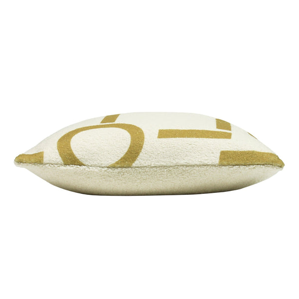 Shearling Circa 43x43 Feather Filled Cushion Honey - Canwell Interiors Limited - Riva