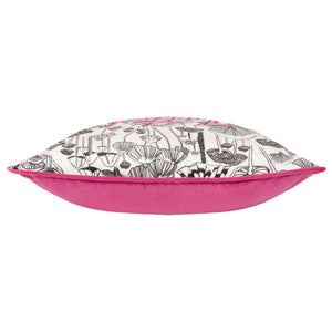 Shiitake 43x43 Feather Filled Cushion Fuchsia - Canwell Interiors Limited - Riva