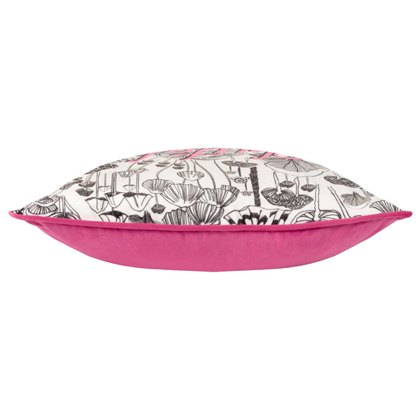Shiitake 43x43 Feather Filled Cushion Fuchsia - Canwell Interiors Limited - Riva