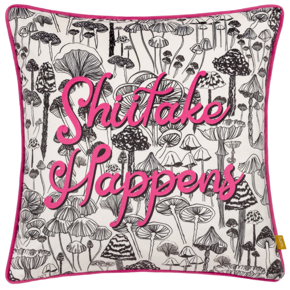 Shiitake 43x43 Feather Filled Cushion Fuchsia - Canwell Interiors Limited - Riva