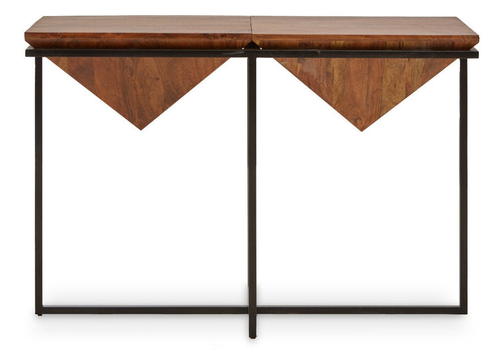Shimla Acacia Pyramid Console Table - Canwell Interiors Limited - Xshowhome