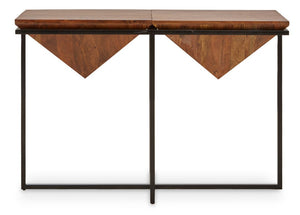 Shimla Acacia Pyramid Console Table - Canwell Interiors Limited - Xshowhome