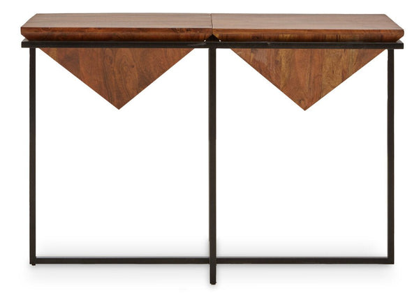 Shimla Acacia Pyramid Console Table - Canwell Interiors Limited - Xshowhome