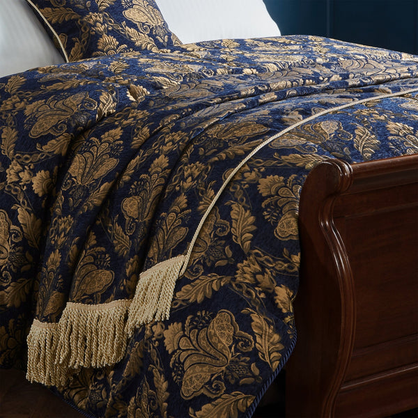 Shiraz 130x170 Throw Navy - Canwell Interiors Limited - Riva
