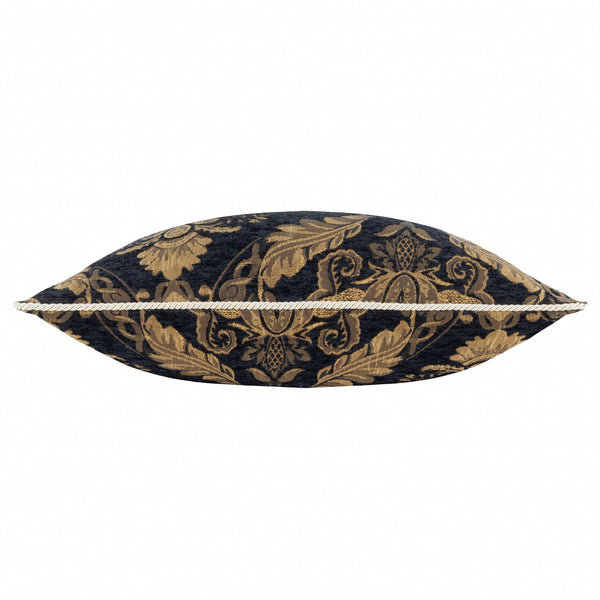 Shiraz Feather Filled Cushion 45x45 Black - Canwell Interiors Limited - Riva
