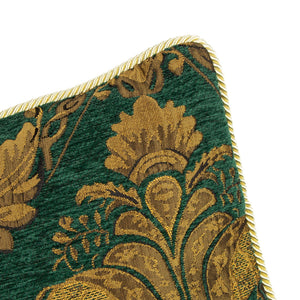Shiraz Feather Filled Cushion 45x45 Emerald - Canwell Interiors Limited - Riva