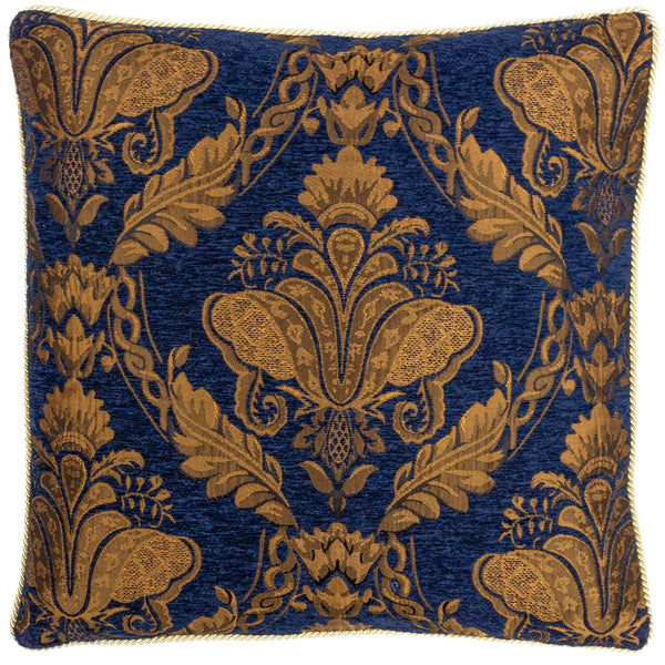 Shiraz Feather Filled Cushion 45x45 Navy - Canwell Interiors Limited - Riva