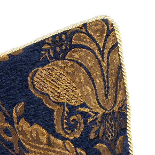 Shiraz Feather Filled Cushion 45x45 Navy - Canwell Interiors Limited - Riva