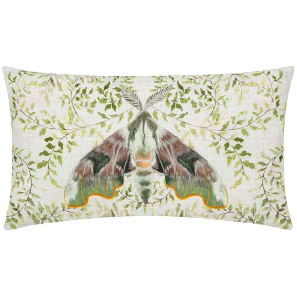 Shugborough Moth 30x50 Feather Filled Cushion Multi - Canwell Interiors Limited - Riva