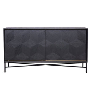 Sideboard Blax 2 - Slidingdoor (black) - Canwell Interiors Limited - Richmond