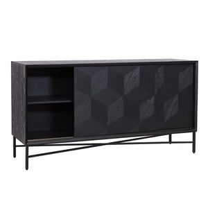 Sideboard Blax 2 - Slidingdoor (black) - Canwell Interiors Limited - Richmond