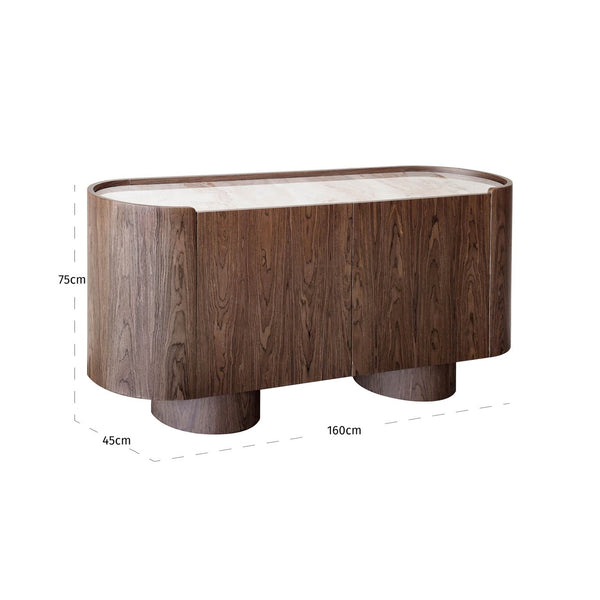 Sideboard Callahan brown 2 - doors - Canwell Interiors Limited - Richmond