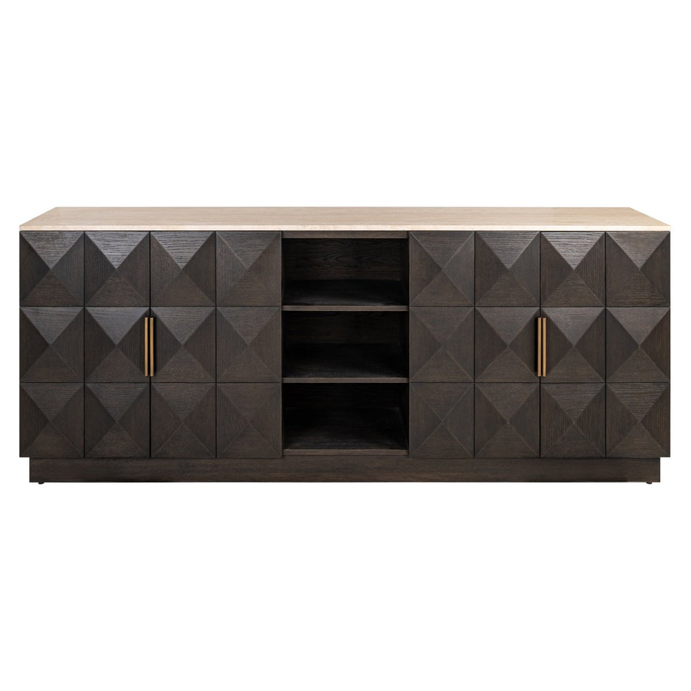 Sideboard Claremont brown 4 - doors 2 - shelves - Canwell Interiors Limited - Richmond